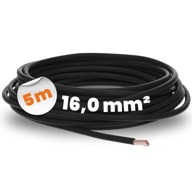 Lapp 4520016 H07V-K 16,0 mm² Cable de Cableado, Hilo Flexible de PVC, Negro
