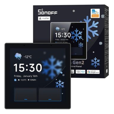 SONOFF NSPanel Pro Gen2 Panel de Control con Relé - Zigbee Hub & Matter Bridge, integración con Home Assistant, Termostato, Alarma, Doble Ba