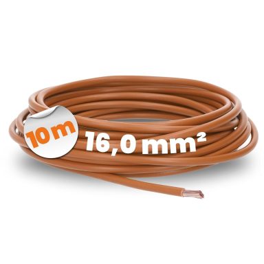 Lapp 10 m H07V-K 16,0 mm² Marrón - Cable Flexible de PVC y Alambre Fino